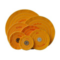 10*60 roues de polissage de polissage blanc tissu en acier inoxydable